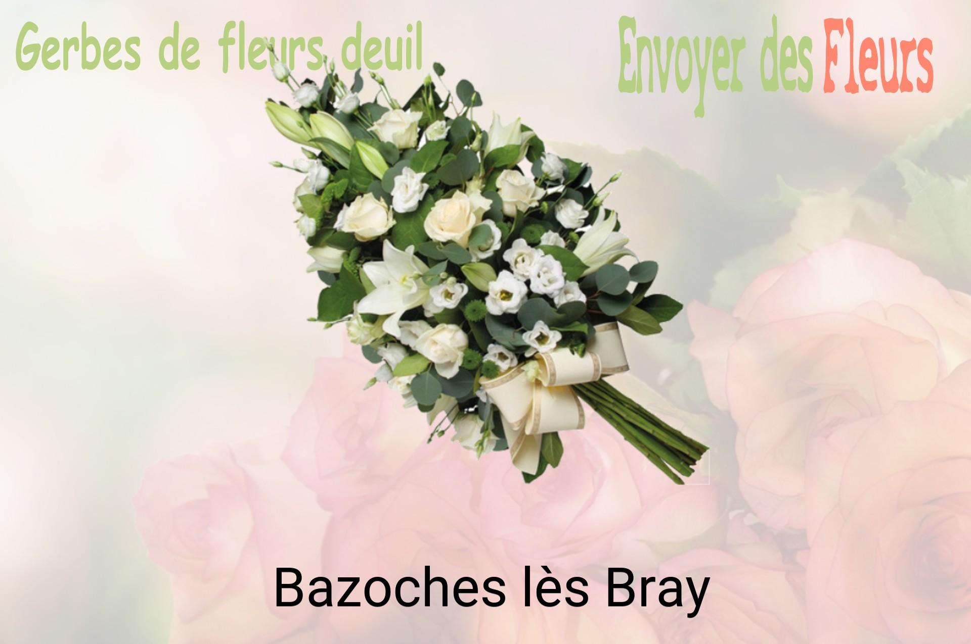 Gerbe de fleurs de deuil livrée à Bazoches-lès-Bray
